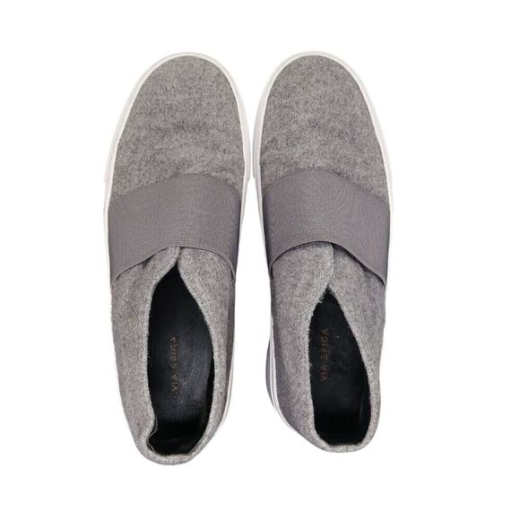 Via Spiga Shoes Womens 5.5 Sneakers Slip On Fashion Sayer Casual Felt Lifestyle - Picture 7 of 15